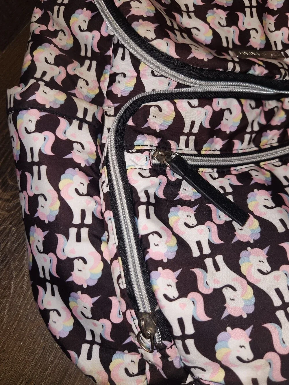 Unicorn Print Baby Girl Backpack Style Diaper Bag | Bananafish Studio